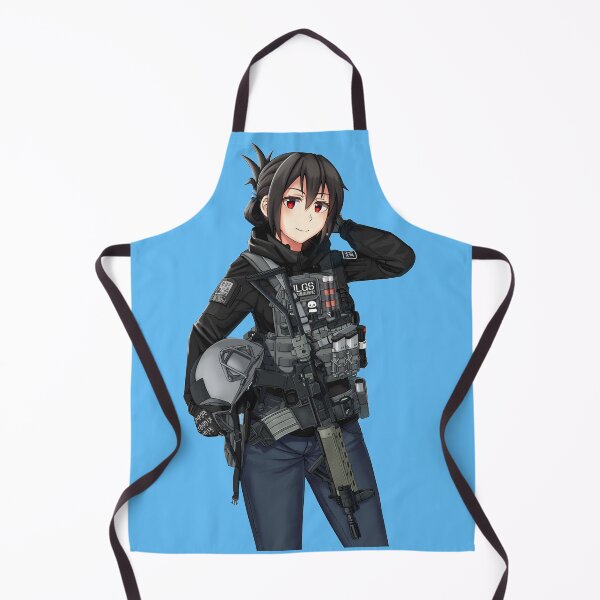 Artikelvorschau, Militärischer Anime Mädchen-Spezialkrieg entworfen und verkauft von Viktoriia Trubiichuk.