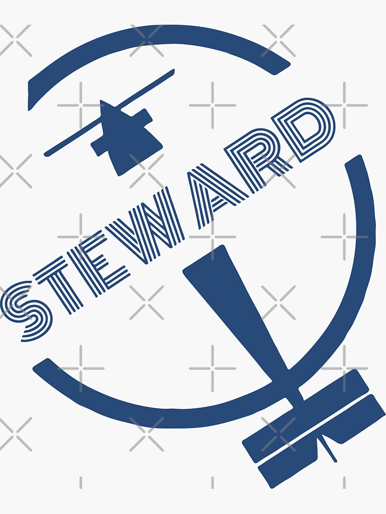 "Best Steward Vintage Design Cabin Crew Aviation Birthday Gift Idea" Sticker for Sale by