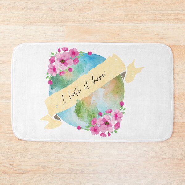 Item preview, I Hate It Here - Floral Earth Print designed and sold by BewilderedUni.
