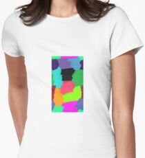 Colour Patches Women's Fitted T-Shirt