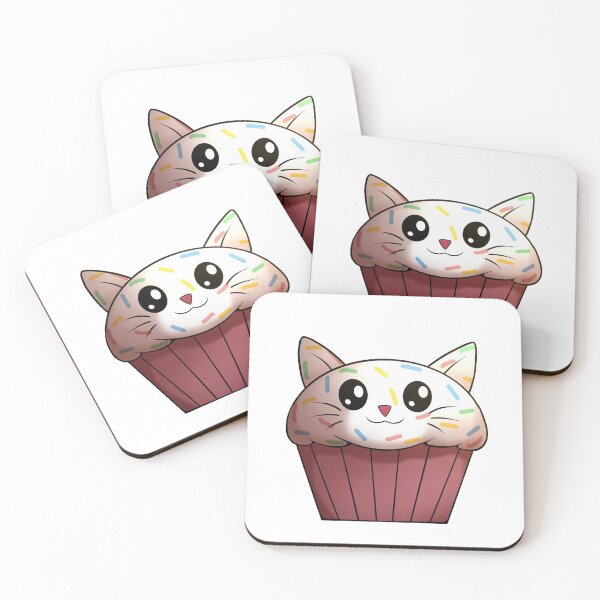 Item preview, Rainbow sprinkle cat cupcake designed and sold by Aaron-Deer.