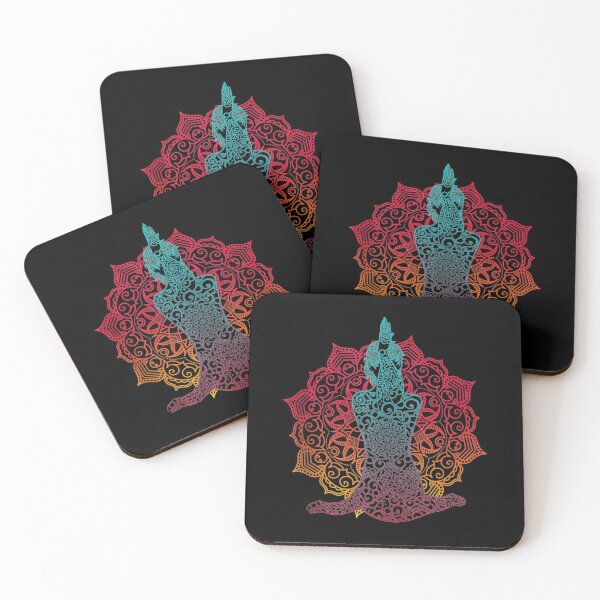 Item preview, Colorful Mandala Meditation Girl designed and sold by Peace And Yogi.