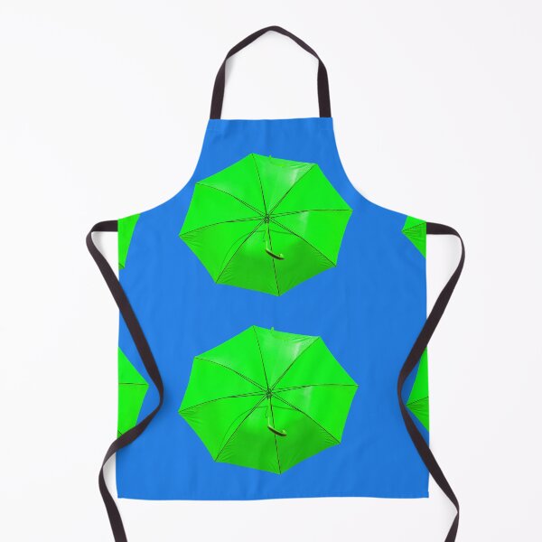 Item preview, Green umbrellas on blue designed and sold by Photopat.