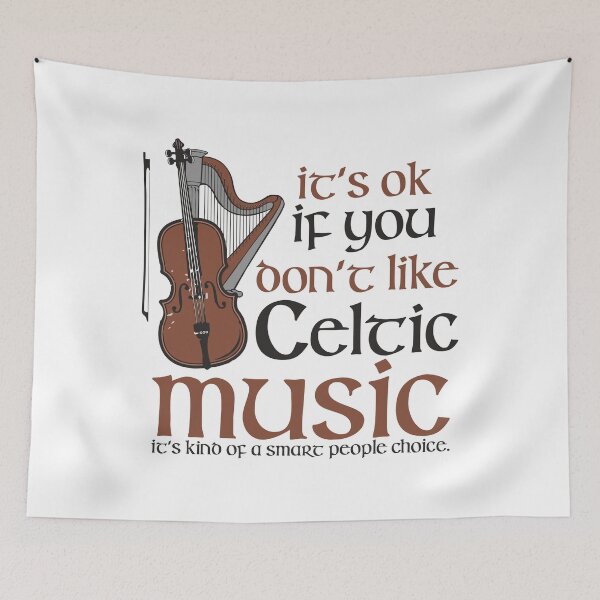 Item preview, CELTIC MUSIC IT'S KIND OF A SMART PEOPLE THING COLLECTION designed and sold by JRM Tees & More Store.