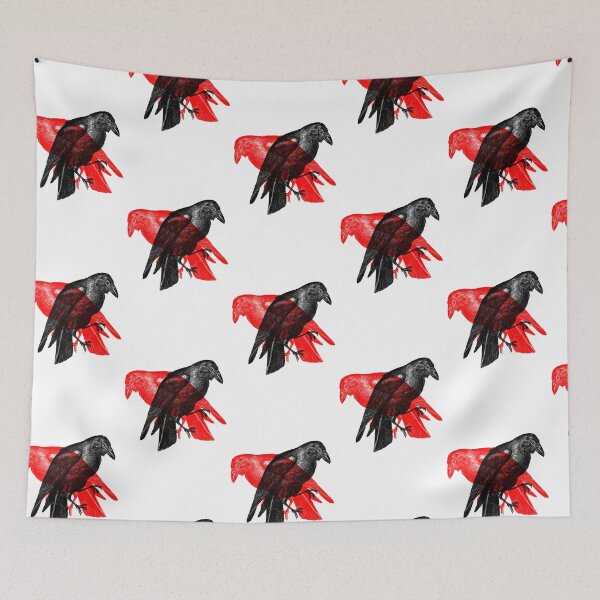 Item preview, The Raven Black and Red cross designed and sold by Walkcircle.