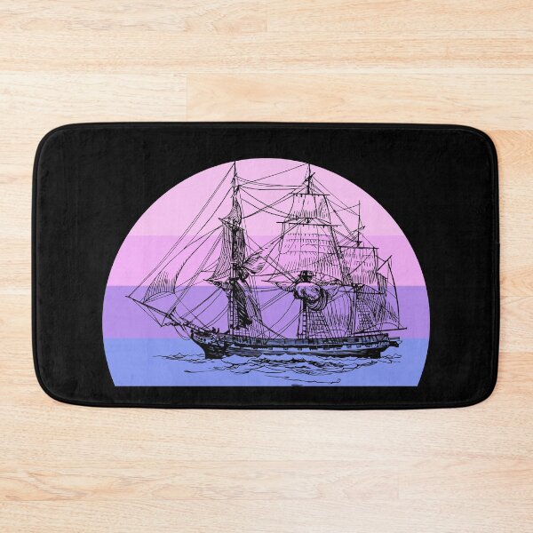 Item preview, Old ship retro sunset designed and sold by Trantor-Tees.