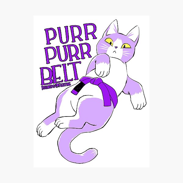 Artikel-Vorschau von BJJ - Purr Purr Belt, designt und verkauft von RollmopsFight.