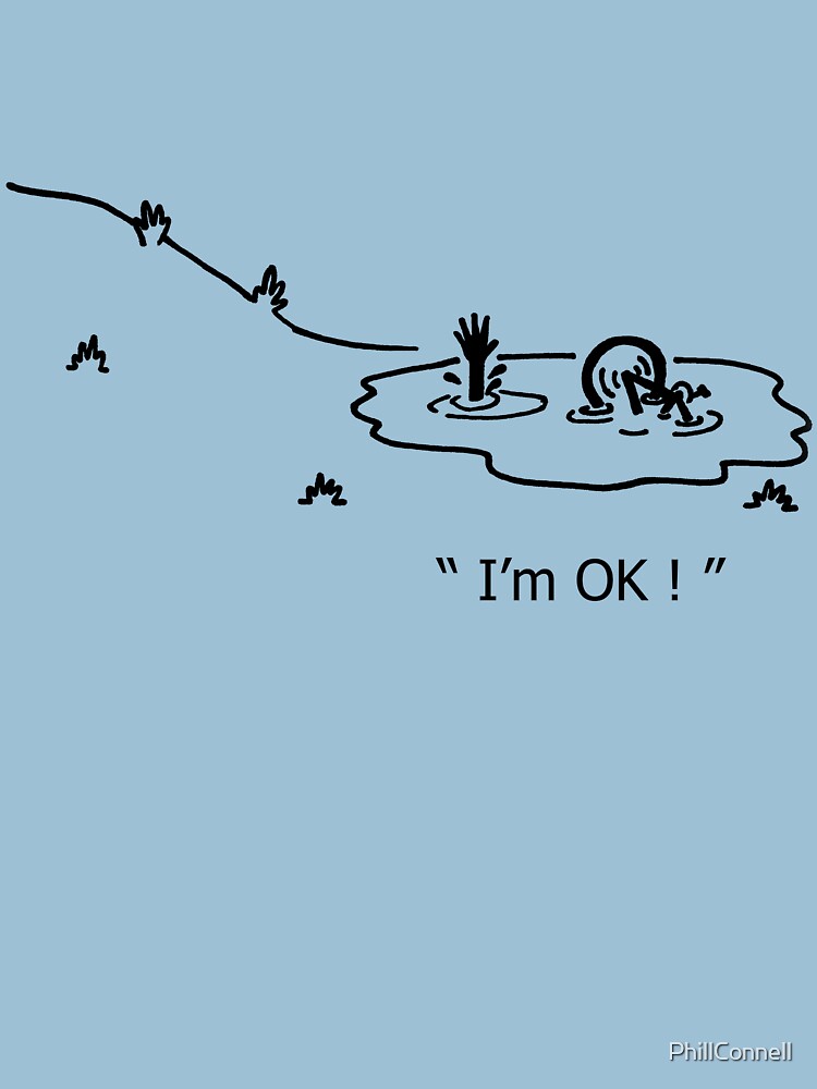 "I'm OK!" Cycling Crash Cartoon by PhillConnell