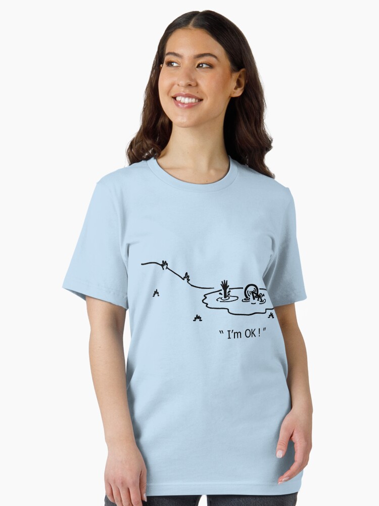 Thumbnail 2 of 7, Essential T-Shirt, "I'm OK!" Cycling Crash Cartoon designed and sold by PhillConnell.