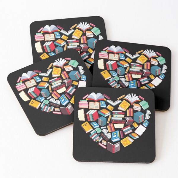 Item preview, Book Lover Heart Shape reading club Librarian Library gifts designed and sold by Vlashilo.