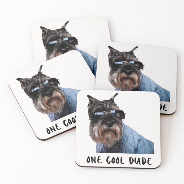 Artikelvorschau, Ein cooler Typ Hund. Schnauzer trägt Hemd und Sonnenbrille entworfen und verkauft von JellyBeenzz.