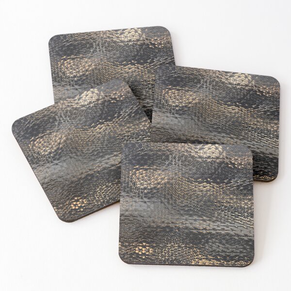 Item preview, Black Gold Snake Texture designed and sold by ZubiyaArt.