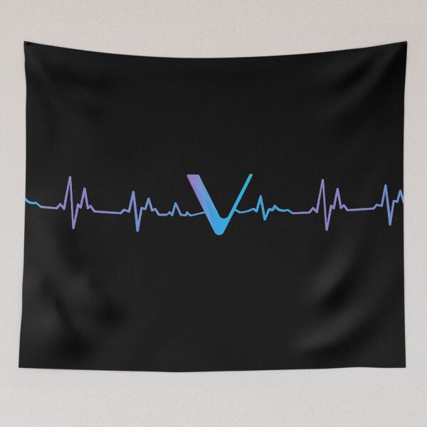 Item preview, Vechain to the Moon - the heartbeat of every cryptocurrency lover designed and sold by hyggekrog.