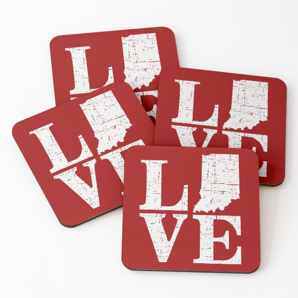 Item preview, Love Indiana Distressed Vintage IN Hoosier State Pride designed and sold by pixeljamz.