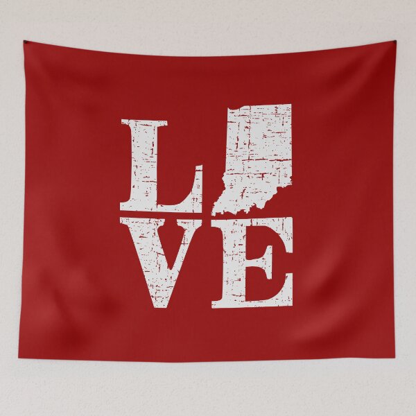 Item preview, Love Indiana Distressed Vintage IN Hoosier State Pride designed and sold by pixeljamz.