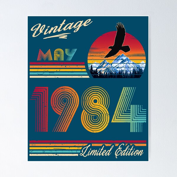 Item preview, May 1984 Birthday designed and sold by GreenSplash.