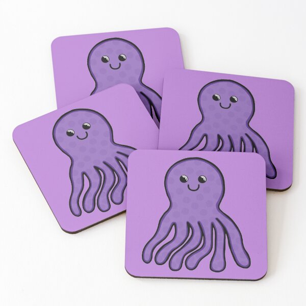 Item preview, Oceancreature , Under The Sea Dark Pastel Purple Octopus designed and sold by Barolina.