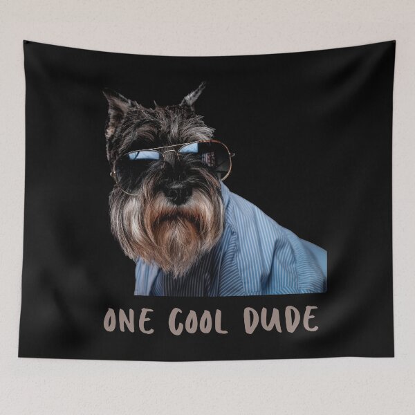 Artikelvorschau, Ein cooler Kerl. Schnauzer trägt ein Hemd und eine Sonnenbrille entworfen und verkauft von JellyBeenzz.