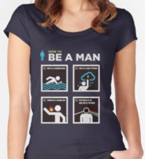 be a man Women's Fitted Scoop T-Shirt