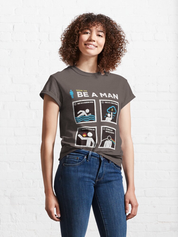 Alternate view of be a man Classic T-Shirt