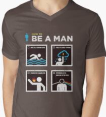 Camiseta para hombre de cuello en v Cómo ser un hombre