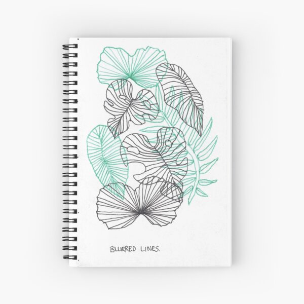 Blurred Lines Spiral Notebook