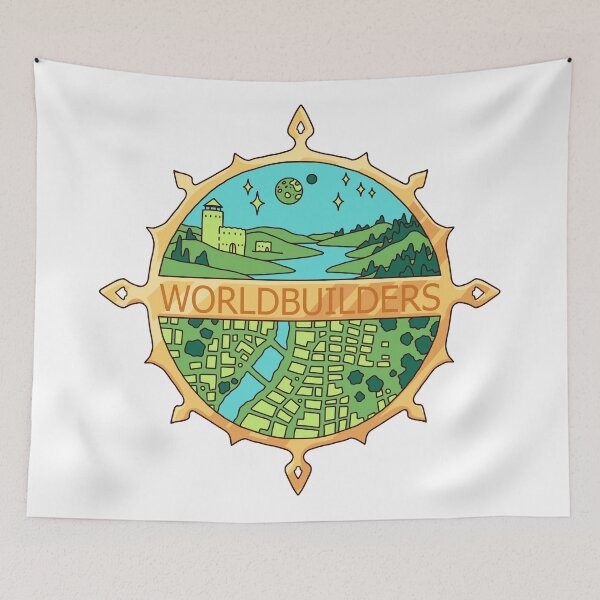 Item preview, Worldbuilders Badge designed and sold by WeFourCrows.