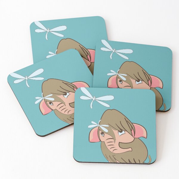 Item preview, Baby Mammoth playing with dragonflies designed and sold by belettelepink.