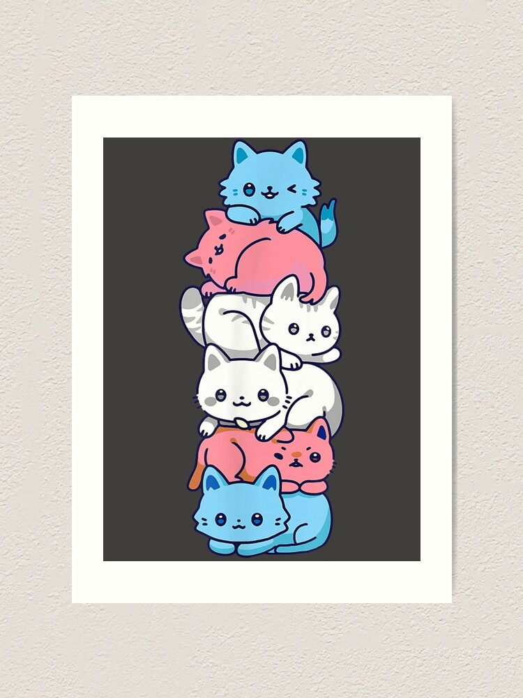 Transgender Pride Cat Lgbt Trans Flag Cute Cats Pile Ts T Shirt Art Print For Sale By 4524