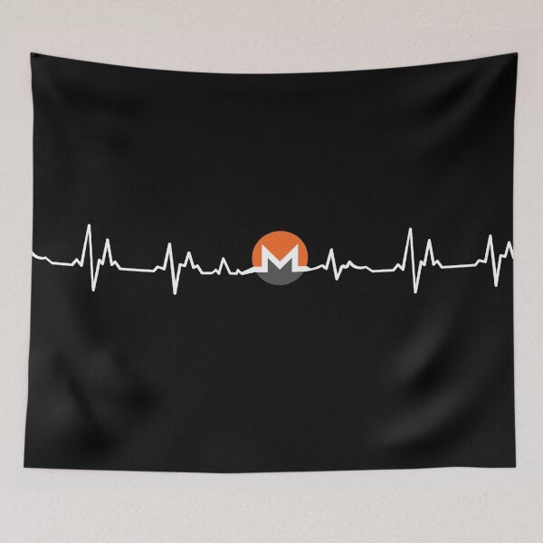 Item preview, Monero to the Moon - the heartbeat of every cryptocurrency lover designed and sold by hyggekrog.