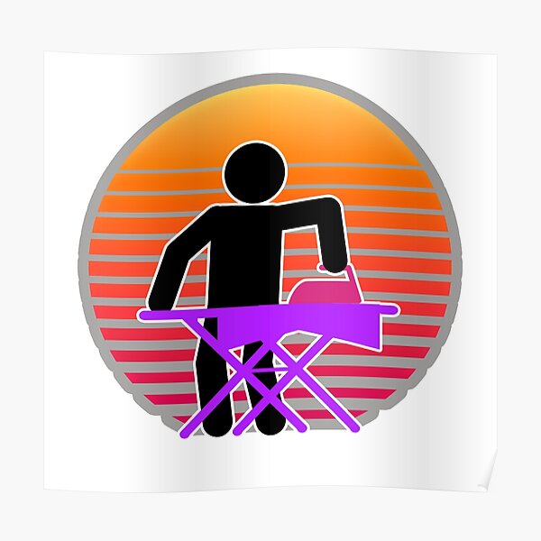 Ironing board chill out Poster