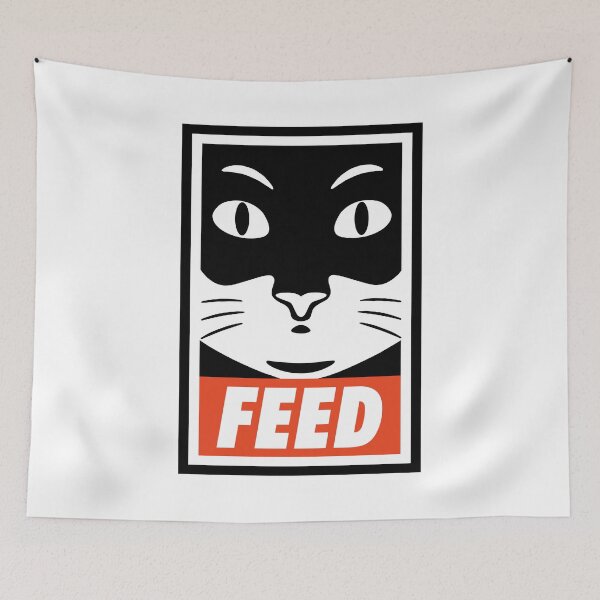 Item preview, Obey cat FEED designed and sold by gabrielpastor.