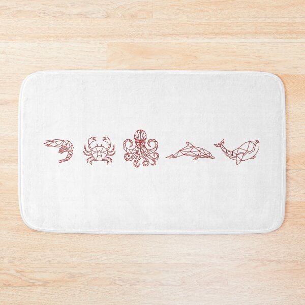 Item preview, Egold - geometric stickers - whale, dolphin, octopus, crab, shrimp designed and sold by guaka-molly.