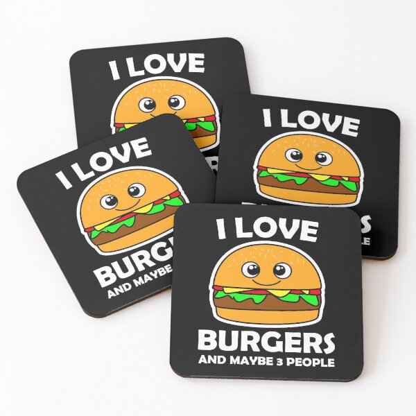 Item preview, I Love Burgers And Maybe 3 People designed and sold by vineeth.