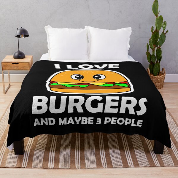 Item preview, I Love Burgers And Maybe 3 People designed and sold by vineeth.