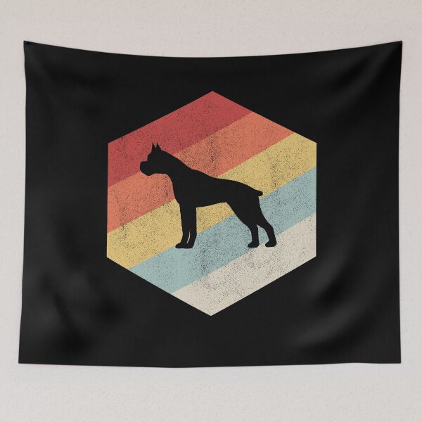 Item preview, boxer dog art retro vintage funny boxer gifts designed and sold by alaechamlal.
