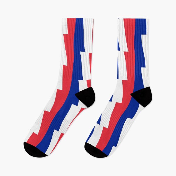 Item preview, Stripy Zig Zag Pattern (Red, White & Blue) designed and sold by Samboid.