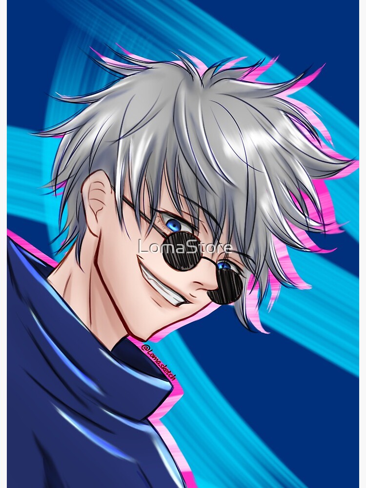 Satoru Gojo Fan Art Digital Wall Art Anime Boy (Download Now) 