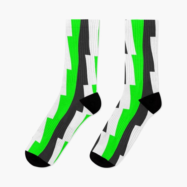 Item preview, Stripy Zig Zag Pattern (Green, White & Black) designed and sold by Samboid.