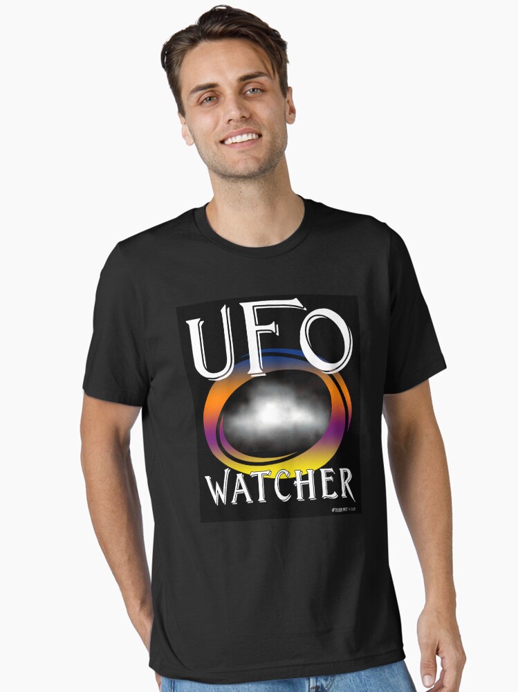 Thumbnail 2 of 7, Essential T-Shirt, UFO Watcher designed and sold by EyeMagined.