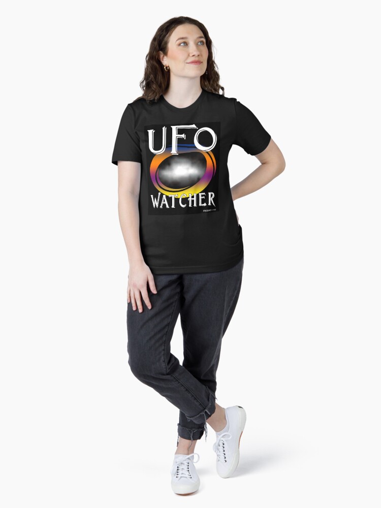 Thumbnail 4 of 7, Essential T-Shirt, UFO Watcher designed and sold by EyeMagined.