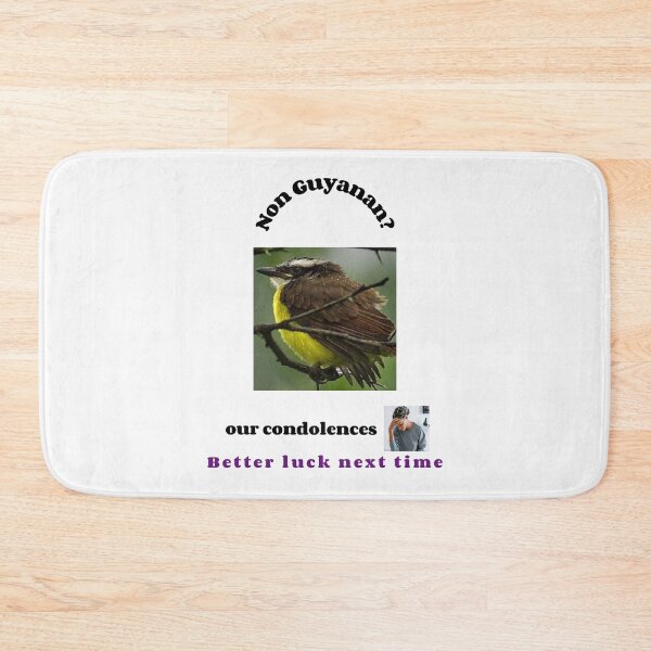 Item preview, "Condolences to non Guyanans"  (black text) designed and sold by skoumpourdides.