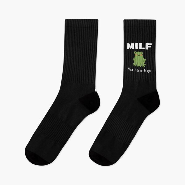 Item preview, MILF (Man, I Love Frogs) - Funny Animal Pun designed and sold by TesSpace.