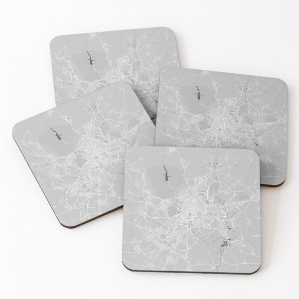 Item preview, Madrid minimalistic map monochrome gray designed and sold by softlycarol.