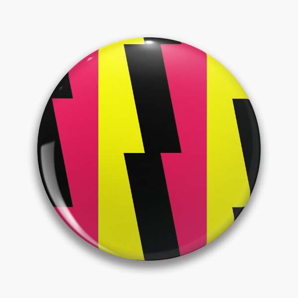 Item preview, Stripy Zig Zag Pattern (Pink, Black & Yellow) designed and sold by Samboid.