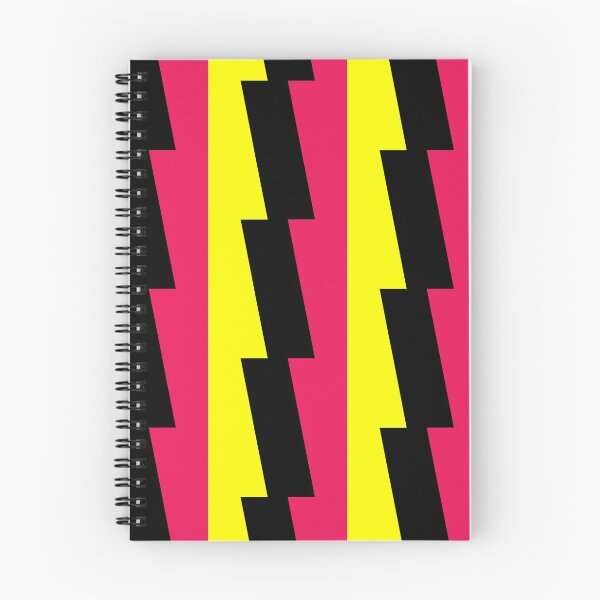 Artikelvorschau, Gestreiftes Zick-Zack-Muster (Pink, Schwarz & Gelb) entworfen und verkauft von Samboid.