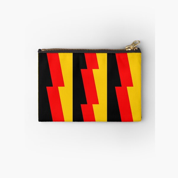 Artikelvorschau, Gestreiftes Zick-Zack-Muster (Gold, Rot & Schwarz) entworfen und verkauft von Samboid.