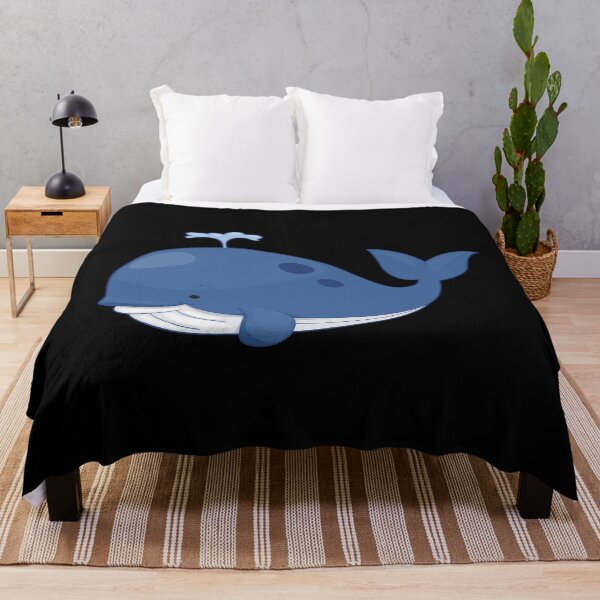 Item preview, Cute Blue Whale Spraying Water designed and sold by Mariano Topno.