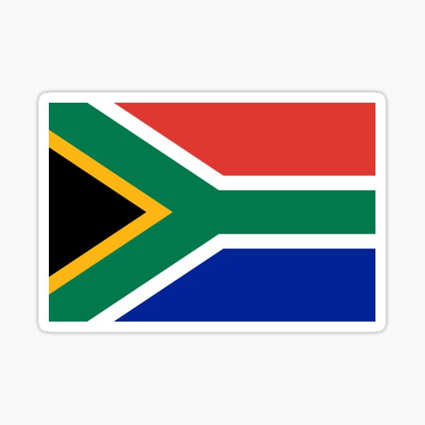 South African Springboks Flag Sticker