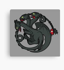 Toothless Targaryen Canvas Print